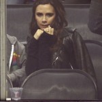 The Beckham Family Enjoying An LA Kings Hockey Game