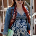 Alyson Hannigan shows off her baby bump in a dress while doing some shopping in Los Angeles. The "How I Met Your Mother Star", who is currently expecting her second child with husband Alexis Denisof, was all smiles as she walked to her car.