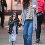 Katie Holmes and Suri in New York City (April 25).