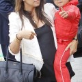 Kourtney Kardashian with son Mason Disick at LAX - April 21