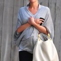 Kristin Cavallari and fiance Jay Cutler out walking her dog in Chicago, Illinois April 17