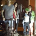 Megan Fox and Brian Austin Green take his son Kassius out to eat at Koo Koo Roo in Los Angeles, California on March 22, 2012