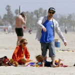 Nicole Richie and husband Joel Madden taking Harlow and Sparrow to the beach in Malibu April 9 Nicole Richie and husband Joel Madden taking Harlow and Sparrow to the beach in Malibu April 9