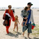 Nicole Richie and husband Joel Madden taking Harlow and Sparrow to the beach in Malibu April 9 Nicole Richie and husband Joel Madden taking Harlow and Sparrow to the beach in Malibu April 9