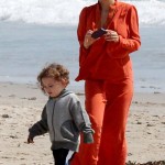 Nicole Richie and husband Joel Madden taking Harlow and Sparrow to the beach in Malibu April 9 Nicole Richie and husband Joel Madden taking Harlow and Sparrow to the beach in Malibu April 9