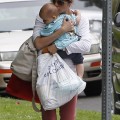 Selma Blair returned home with her son Arthur Bleick in Los Angeles, California on April 24, 2012.