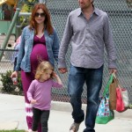 Pregnant Alyson Hannigan spends family time at the park 0504 Pregnant Alyson Hannigan spends family time at the park 0504