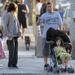 Adam Sandler takes a stroll with his ladies (Photos) 0518 Adam Sandler takes a stroll with his ladies (Photos) 0518