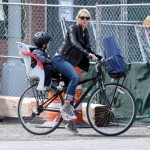 Naomi Watts bikes Alexander around Soho 0502