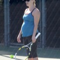 Pregnant Reese Witherspoon Working A Sweat At The Tennis Courts Again 0524