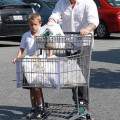 Ryan Phillippe and his son Deacon out grocery shopping at Bristol Farms in Los Angeles, California on May 9, 2012.