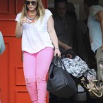 Hilary Duff & Mike Comrie Make Take Son Luca Out For the First Time In LA - May 19 Hilary Duff & Mike Comrie Make Take Son Luca Out For the First Time In LA - May 19