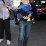 Jennifer Connelly & Paul Bettany arriving in Nice with daughter Agnes for the 2012 Cannes Film Festival - May 17 Jennifer Connelly & Paul Bettany arriving in Nice with daughter Agnes for the 2012 Cannes Film Festival - May 17