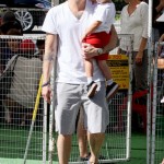 Mark Mcgrath spends the day with his twins Lydon and Hartley at the Farmer's Market in Los Angeles Mark Mcgrath spends the day with his twins Lydon and Hartley at the Farmer's Market in Los Angeles