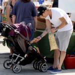 Mark Mcgrath spends the day with his twins Lydon and Hartley at the Farmer's Market in Los Angeles Mark Mcgrath spends the day with his twins Lydon and Hartley at the Farmer's Market in Los Angeles