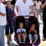 Mark Mcgrath spends the day with his twins Lydon and Hartley at the Farmer's Market in Los Angeles Mark Mcgrath spends the day with his twins Lydon and Hartley at the Farmer's Market in Los Angeles