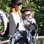 Nicole Richie and Joel Madden with Harlow and Sparrow at the Sydney Zoo in Australia - May 15