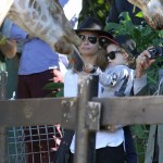 Nicole Richie and Joel Madden with Harlow and Sparrow at the Sydney Zoo in Australia - May 15