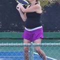 Reese Witherspoon playing tennis at Brentwood Country Club in Los Angeles, California May 16