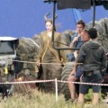 Knox And Vivienne Jolie-Pitt Visit Angelina Jolie On Set Of Maleficent 0628