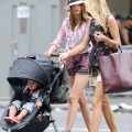 Miranda Kerr Strolls Around NYC With Flynn Bloom 0625