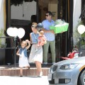 Jessica Alba, Cash Warren, Honor and Haven leaving Bel Bambini - June 23