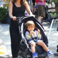 Kourtney Kardashian and Mason at the Farmer's Market in Calabasas, CA - June 9