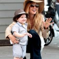 Rachel Zoe and son Skyler in NYC
