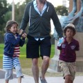Hugh Jackman Takes Oscar And Ava Jackman To Art Gallery In Sydney 0716