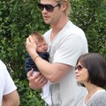 Chris Hemsworth Cradles India Hemsworth As Family Goes Out To Lunch 0713