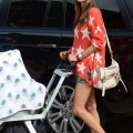 Alessandra Ambrosio with her fiance Jamie Mazur with Anja and Noah in Malibu, CA - July 4