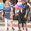 Pink and Carey Hart celebrating Independence Day with their daughter Willow (July 4).