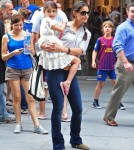 Katie Holmes And Suri Visit The MOMA