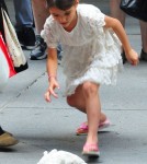 Katie Holmes And Suri Visit The MOMA