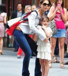 Katie Holmes And Suri Visit The MOMA