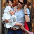 Katie Holmes Is Thrilled Suri Is Back As They Head To A Day at MOMA (Photos)