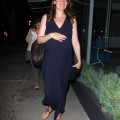 Pregnant Law & Order Star Saffron Burrows Dines For Two At Madeo (Photos)