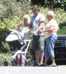 Exclusive... Pregnant Tori Spelling And Family Out For Lunch In Los Angeles