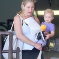Christina Applegate and her daughter Sadie stopping by a Health And Wellness center while out running errands in Sherman Oaks, California on August 22, 2012.