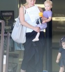 Christina Applegate and her daughter Sadie stopping by a Health And Wellness center while out running errands in Sherman Oaks, California on August 22, 2012.