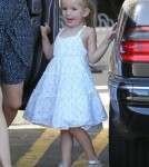 Jennifer Garner spent the day with daughter Seraphina after dropping off Violet at a birthday party in Brentwood, California on August 26, 2012.