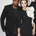Reality star Kim Kardashian and her "Can't Tell Me Nothing" rapper boyfriend Kanye West attend the Stephane Rolland Fashion Show as part of Paris Fashion Week on July 3, 2012 in Paris, France.