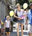 Kevin Federline and his longtime girlfriend Victoria Prince took their daughter Jordan Kay and his boys Sean and Jayden to get their hair cut at The Yellow Balloon salon in Studio City, California on August 15, 2012.