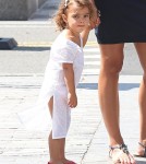 Matthew McConaughey takes the day with his family on the coast in New York, New York on August 26th, 2012. Pregnant wife Camila Alves held onto Vida while Matthew clutched onto Levi.