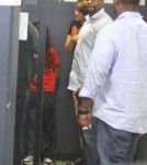 Michael Jackson's kids Paris, Prince and Blanket arriving with their bodyguards at their lawyers office in West Hollywood, California on August 13, 2012. The kids are in the middle of an ugly custody battle with the Jackson family.