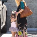Pregnant actress Sarah Michelle Gellar takes her daughter Charlotte Prinze to a ballet class in Studio City, California on August 18, 2012