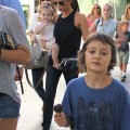 Victoria Beckham was seen leaving Giggles N' Hugs restaurant after a birthday party with daughter Harper in Century City, California on August 26th, 2012.