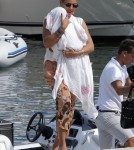 Beyonce, Jay-Z And Blue Ivy Leaving St. Barth