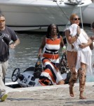 Beyonce, Jay-Z And Blue Ivy Leaving St. Barth