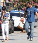 Selma Blair and her son Arthur spotted out with a friend in Studio City, California on September 17, 2012.